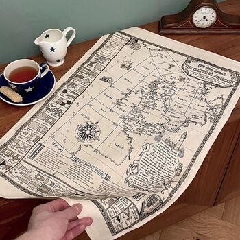 Shipping Forecast Map Tea Towel, 2 of 8