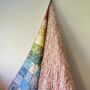 Liberty Handmade Quilt Rainbow Cotbed / Throw Size, thumbnail 3 of 3