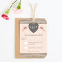 Berry Floral Chalkboard Wedding Invitations, thumbnail 4 of 8