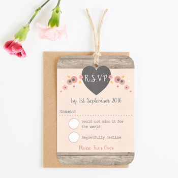 Berry Floral Chalkboard Wedding Invitations, 4 of 8