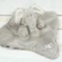 Elephant Finger Puppet Soother, Personalised, thumbnail 1 of 6