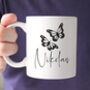 Butterfly Personalised Name Mug, thumbnail 2 of 2