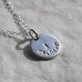 Personalised Hand Stamped Double Sided Disc Necklace, thumbnail 2 of 12