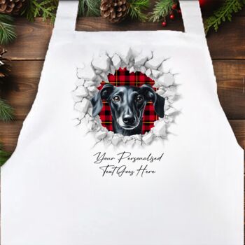 Personalised Christmas Whippet Break Through, 4 of 10