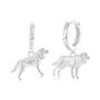 Sterling Silver Cocker Spaniel 3D Earrings, thumbnail 1 of 5