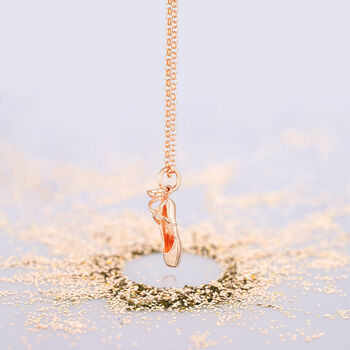 Sterling Silver Pointe Ballet Shoe Necklace, 5 of 12
