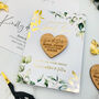 Save The Date Magnet With A Botanical Gold Foil Card, thumbnail 1 of 12