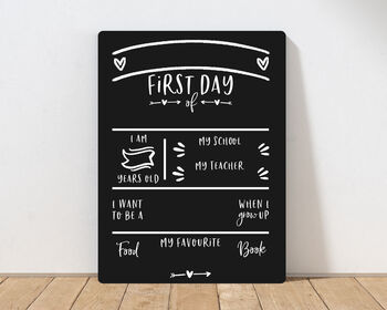 Personalised First And Last Day Of School Chalkboard, 7 of 7