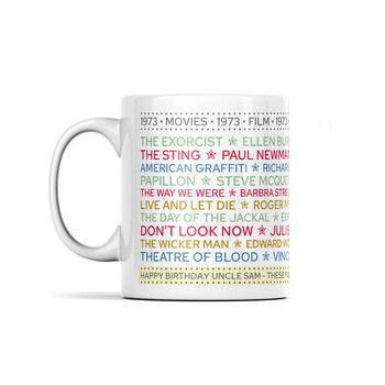 Personalised Mug Of Movies Gift For Any Year, 5 of 6
