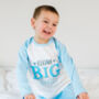 Personalised Big And Little Brother Blue Pyjamas, thumbnail 1 of 3