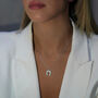 Sterling Silver Horseshoe Equestrian Necklace And Earring, thumbnail 7 of 10