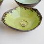Small Green Blue And Gold Ceramic Ring Dishes, thumbnail 3 of 7