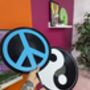 Peace Sign Upcycled 12' Lp Vinyl Record Decor, thumbnail 4 of 7