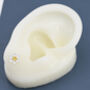 Sterling Silver Daffodil Flower Stud Earrings, thumbnail 3 of 12