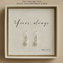 Freshwater Pearl Wedding Earrings, thumbnail 3 of 6