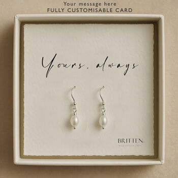 Freshwater Pearl Wedding Earrings, 3 of 6