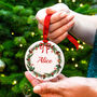 Personalised Name Wreath Christmas Decoration, thumbnail 1 of 11