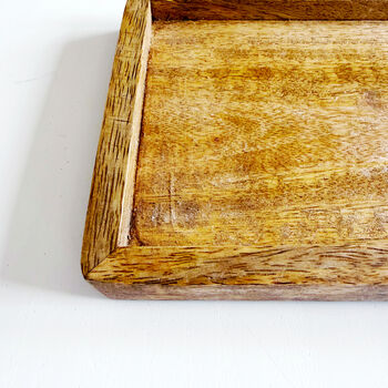 Rectangle Mango Wood Accessory Tray, 4 of 6