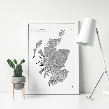 Whisky Word Map Scotland, 4 of 5