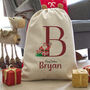 Personalised Christams Initial Present Sack, thumbnail 3 of 4
