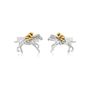 Horse And Jockey Cufflinks In Silver And Gold, thumbnail 1 of 3