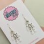 Spaceman Glitter Resin Earrings / Astronaut Jewellery / Out Of This World Jewellery / Moon Landing Earrings / Nasa Inspired Sparkle, thumbnail 3 of 5