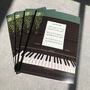 Piano Music Birthday Card | Sheet Music Card, thumbnail 5 of 8