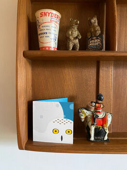 Handmade Pop Up Snowy Owl Greetings Card, 3 of 5