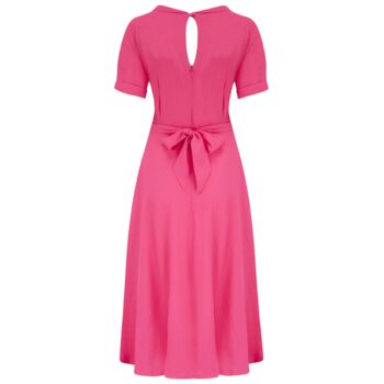 Cindy Dress In Raspberry Vintage 1940s Style, 2 of 3