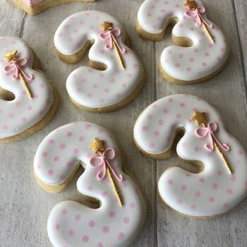 Pink Fairy Princess Biscuit Favours / Set Of 12, 5 of 5
