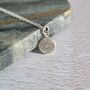 Organic Textured Silver Crystal Set Necklace, thumbnail 1 of 5