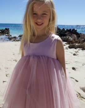 Mia In Dusty Rose ~ Party Or Flower Girl Dress, 3 of 7