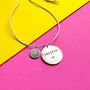 Hand Stamped Personalised Name And Age Necklace, thumbnail 1 of 11