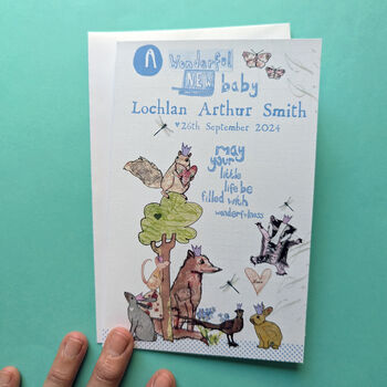 Personalised New Baby Card, 7 of 7