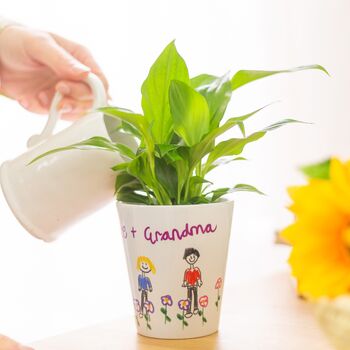 Personalised Flower Pot With Childs Drawing, 4 of 6