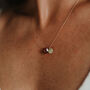 January Garnet Fine Cord Birthstone Necklace, thumbnail 4 of 6