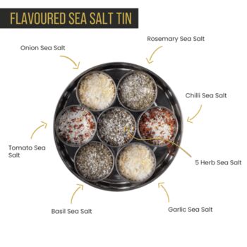 Flavoured Sea Salts Collection With Seven Salts And Tin, 3 of 7