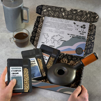 Personalised Dads Home Coffee Roasting Gift Set, 7 of 7