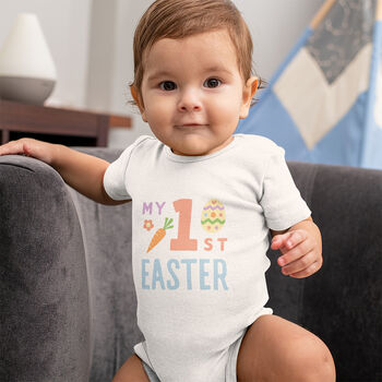 Organic Cotton My First Easter Baby Grow, 4 of 6