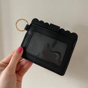 Personalised Scalloped Card Travel Card Holder, 2 of 4