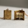 Flower Book Locket Necklace, thumbnail 1 of 9