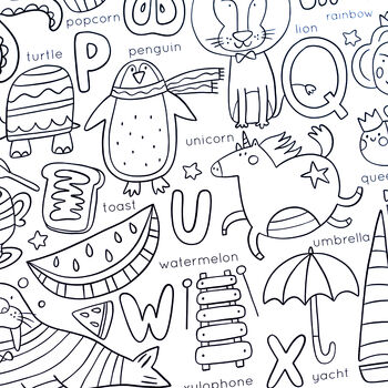 Alphabet Giant Colouring Activity Poster, 5 of 9