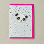 Panda 'Iron On Patch' Greeting Card, thumbnail 1 of 2