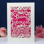 Papercut 'Strong Women' Card, thumbnail 1 of 8