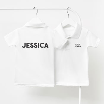 Baby Name Personalised Children's Polo Shirt, 3 of 3