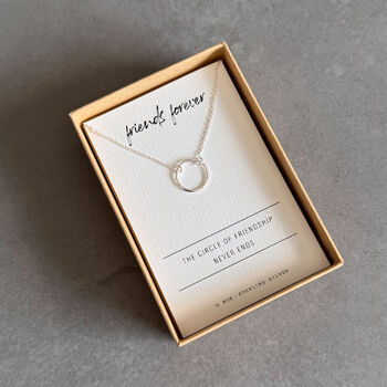 Friends Forever Sterling Silver Necklace, 2 of 6