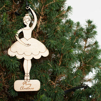 Personalised Ballerina Christmas Decoration, 3 of 5