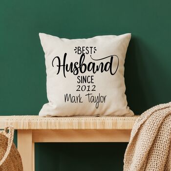 Personalised Best Husband Cushion, 2 of 2