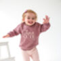 'Two Cute' Embroidered 2nd Birthday Personalised Sweatshirt Jumper, thumbnail 4 of 6