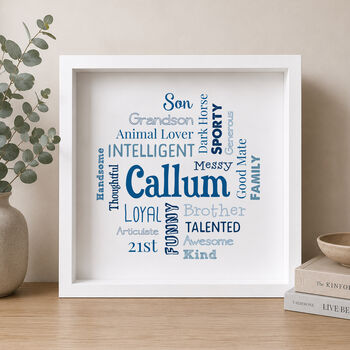 Personalised Word Art Print For Him, 2 of 10
